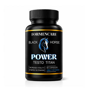 Formencare Black Horse Power Testo Titan | Men's Daily Wellness Supplement | Herbal Formula | Energy, Vitality & Stamina Support | 60 Capsules