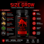 Formencare Size Grow – Premium Men's Vitality & Performance Support Capsules (10 Capsules)
