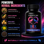 Formencare Sex Maximize | Advanced Herbal Blend for Men's Wellness | Energy & Daily Vitality | 60 Capsules